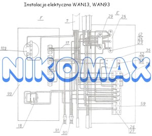 Złącze płytkowe 2-zaciskowe 311310950030 WAN13, WAN93