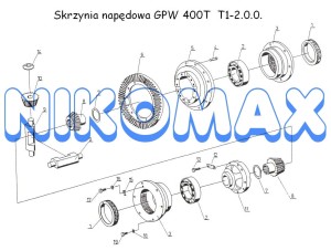 Łożysko stożkowe 30216 GPW 400T