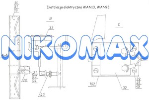 Gniazdo złącza wtykowego 7-bieg 311310950050 WAN13, WAN93