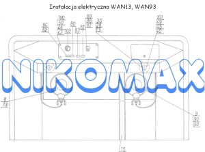 Lampka kontrolna zielona 311350950430 WAN13, WAN93