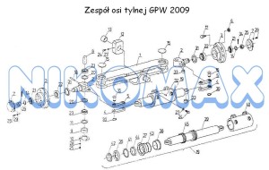 Cylinder hydrauliczny (długi) GPW 2009
