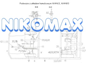 Przewód hamulcowy 095-04-0005 WAN13, WAN93