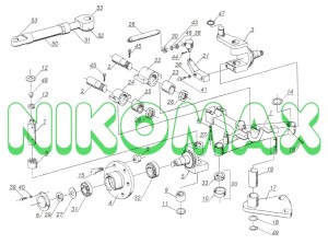 Zespół osi tylnej W8-19.00.00 GPW2007 ZREMB GLIWICE schemat