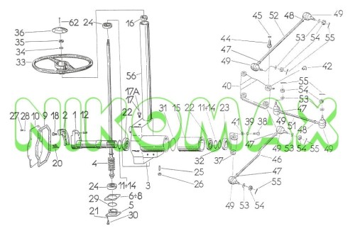 Układ kierowniczy WNA1320 schemat NIKOMAX.JPG