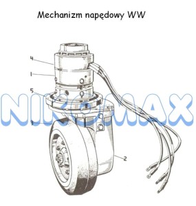 Mechanizm napędowy 97-01-0004 WW1206, WW1207, WW1208, WW1212, WW1213